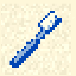 Hidden Toothbrush Relic 64x64 pixel art by crazyelephant693