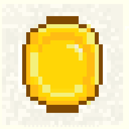 Hidden Gold Coin Relic 64x64 pixel art by crazyelephant693