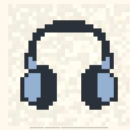 Hearth Headphones Charm 256x256 pixel art by goldenfrog844