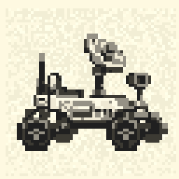 Workshop Lunar Rover Charm 64x64 pixel art by goldenfrog844