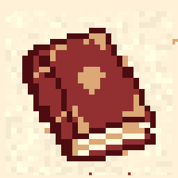 Dawn Small Book Charm 64x64 pixel art by goldenfrog844