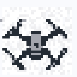 Lantern Quadcopter Drone Sprite 32x32 pixel art by tinybutterfly957