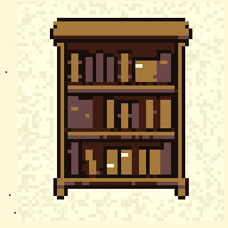 Harbor Bookshelf Sprite 128x128 pixel art by tinybutterfly957
