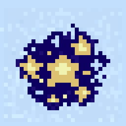 Moonwell Star Cluster Sprite 32x32 pixel art by blackladybug342