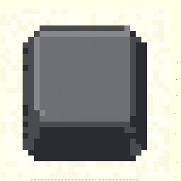 Weathered Keyboard Key Relic 256x256 pixel art by bluepeacock610