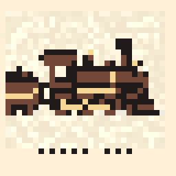 Harbor Steam Train Sketch 32x32 pixel art by smalldog597