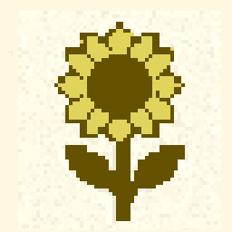 Pocket Sunflower Badge 128x128 pixel art by tinybear790