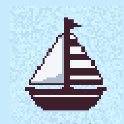 Weathered Sailboat Relic 256x256 pixel art by brownzebra904