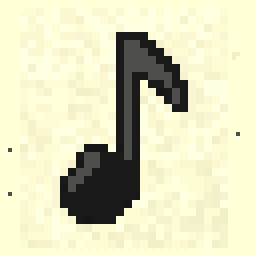Tiny Music Note Relic 64x64 pixel art by brownzebra904