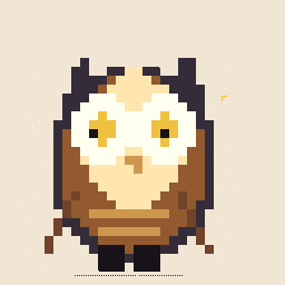 Weathered Barn owl Relic 256x256 pixel art by brownzebra904