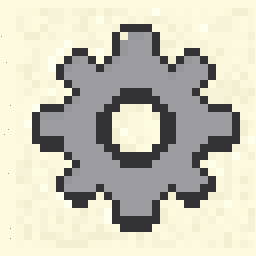 Workshop Gear Badge 256x256 pixel art by ticklishduck345