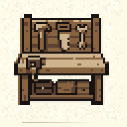 Workshop Workbench Badge 256x256 pixel art by ticklishduck345