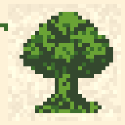 Harbor Oak Tree Charm 32x32 pixel art by greenrabbit438