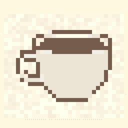 Lantern Coffee Cup Charm 128x128 pixel art by greenrabbit438