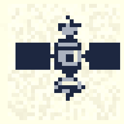 Harbor Satellite Charm 32x32 pixel art by greenrabbit438