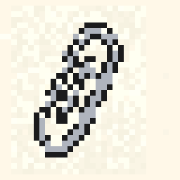 Cloud Paperclip Charm 32x32 pixel art by blackpanda695