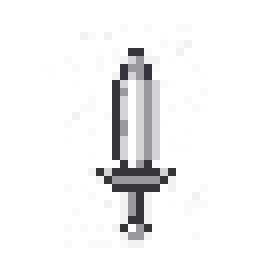 Copper Steel Dagger Charm 32x32 pixel art by blackpanda695
