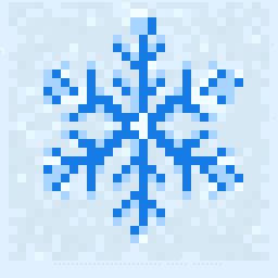 Pocket Snowflake Charm 128x128 pixel art by blackpanda695