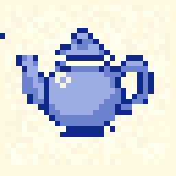 Cloud Teapot Charm 32x32 pixel art by blackpanda695