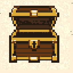 Moonwell Open Treasure Chest Token 128x128 pixel art by tinybutterfly860