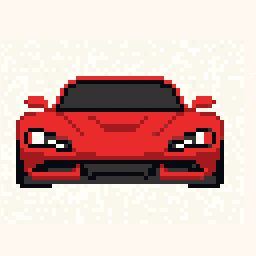 Arcade Sports Car Study 256x256 pixel art by angryfrog968