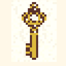 Weathered Magic Key Study 256x256 pixel art by angryfrog968