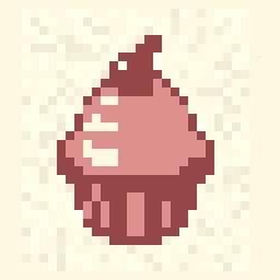 Arcade Cupcake Study 256x256 pixel art by angryfrog968