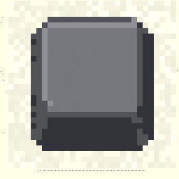 Hidden Keyboard Key Study 256x256 pixel art by silverswan664