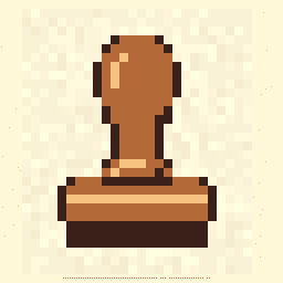 Tiny Rubber Stamp Study 256x256 pixel art by silverswan664