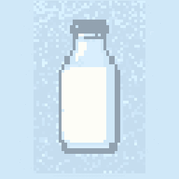 Tiny Milk Bottle Study 256x256 pixel art by silverswan664