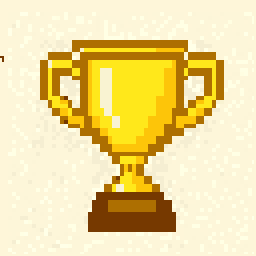 Copper Trophy Cup Drop 128x128 pixel art by tinyfish568
