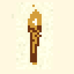 Meadow Wooden Torch Drop 32x32 pixel art by tinyfish568