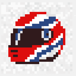 Weathered Racing Helmet Drop 256x256 pixel art by lazyfish298