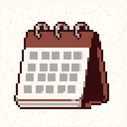 Hidden Desk Calendar Drop 64x64 pixel art by lazyfish298