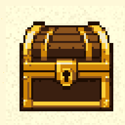Hidden Treasure Chest Scene 256x256 pixel art by sadmeercat110