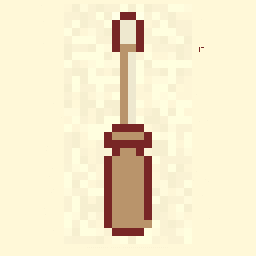 Tiny Screwdriver Scene 256x256 pixel art by sadmeercat110