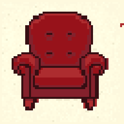 Weathered Armchair Scene 64x64 pixel art by sadmeercat110
