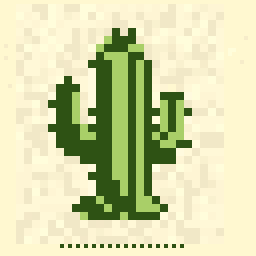Workshop Tiny Cactus Token 64x64 pixel art by greenpanda354