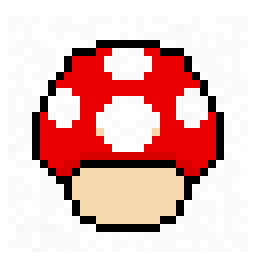 Hearth Red Mushroom Study 64x64 pixel art by ticklishpanda478