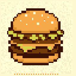 Garden Burger Study 64x64 pixel art by ticklishpanda478