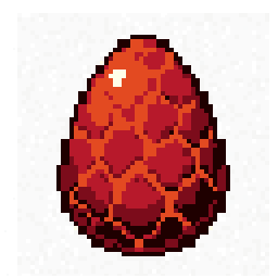 Cloud Dragon Egg Scene 128x128 pixel art by orangekoala686