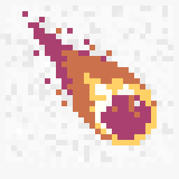 Meadow Comet Scene 32x32 pixel art by orangekoala686