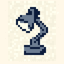 Tiny Desk Lamp Badge 64x64 pixel art by happykoala149