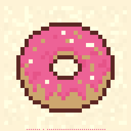 Moonwell Donut Badge 128x128 pixel art by ticklishduck833