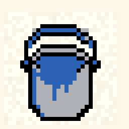 Mosslit Paint Bucket Badge 32x32 pixel art by ticklishduck833