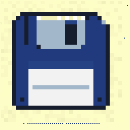 Harbor Floppy Disk Badge 128x128 pixel art by ticklishduck833