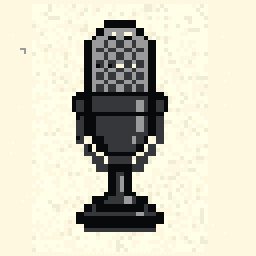 Meadow Microphone Sketch 128x128 pixel art by silverswan323