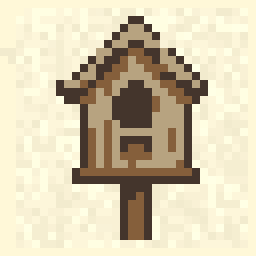 Moonwell Birdhouse Sprite 32x32 pixel art by redlion989