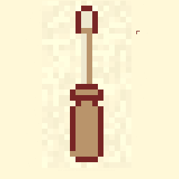 Workshop Screwdriver Drop 256x256 pixel art by yellowbird818