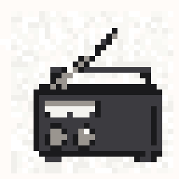 Cloud Portable Radio Relic 32x32 pixel art by crazyduck190